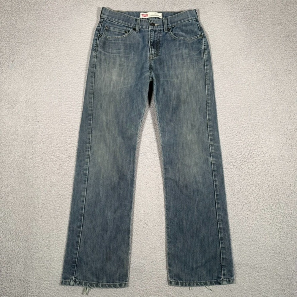 Levis Pants Womens 29x29 Blue 514 Slim Straight Denim Casual Workwear Preppy